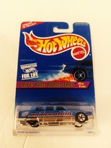 Hot Wheels 1997 #542 Blue Limozeen Chrome Malaysia Base 5 Spoke Wheels MOC - $19.99