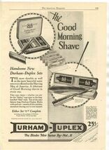 Durham Duplex Good Morning Shave Magazine Ad 1928 Blades Men Swear By - ... - $17.82