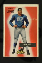 Vintage Football Card 1955 Bowman 19 Leon Hart Detroit Lions End - £7.62 GBP