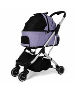 DODOPET Separate pet Stroller can be Folded for Cats and Dogs (Purple) - €234,69 EUR
