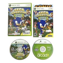 Sega Superstars Tennis XBox Live Arcade Compilation Disc Xbox 360 Manual Tested - £7.48 GBP
