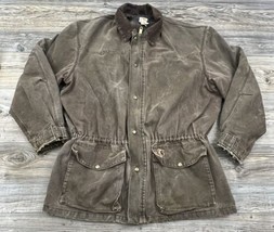 VTG Carhartt Jacket Mens 2XL Brown Work Rancher Chore Barn Coat USA 90&#39;s - £50.39 GBP