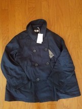 Uniqlo Life Abbigliamento Donna Blu Navy Doppio Petto Caban Cappotto Giù L - New - £81.64 GBP