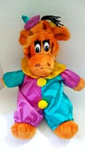  RARE Geoffrey Giraffe Plush Stuffed Toys R Us Clown Jester EUC Play by Play - £46.38 GBP