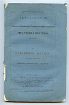  Edinburgh Review or Critical Journal American Edition April 1842 - £45.16 GBP