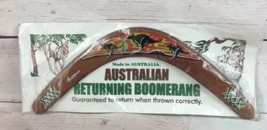 Australian Returning Boomerang Hand Painted Never Used Made in Australia - $19.79