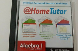 Holt McDougal Algebra 1 concepts &amp; skills at home tutor CD Rom Houghton Mifflin - £5.53 GBP