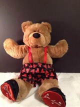 Large Heads &amp; Tales Brown Bear GUND 20&quot; w boxers &amp; slippers Plush Stuffed Toy - £9.47 GBP