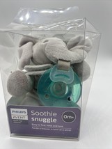 Avent Soothe Snuggle Pacifier Holder Philips w Detachable Pacifier Om+ E... - $188.78 MXN