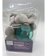 Avent Soothe Snuggle Pacifier Holder Philips w Detachable Pacifier Om+ E... - $8.96