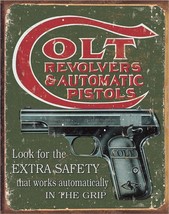 Colt - Extra Safety 12.5 x 16 inch Metal Sign - #1592 - Free Shipping - £15.76 GBP