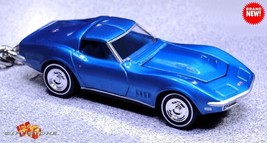 Very Rare Keychain Blue 1968/69/70/71 Chevy Corvette C3 Custom Ltd Nice Gift - £43.91 GBP
