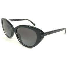 Coach Sunglasses HC 8288 L1133 55828G Black Clear Marble Frames with Gray Lenses - £52.47 GBP