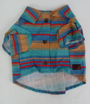 NWT Top Paw Striped Button Down Camp Dog Shirt Size Small - $4.94