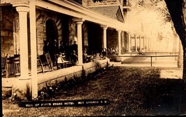 View Of Front Porch Evans Hotel Hot Springs Sd Rare 1904-1918 Azo Postcard BK55 - £6.22 GBP