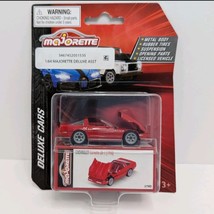 Majorette Deluxe 1990 Chevy Corvette ZR-1 Red 1:64 Diecast Car Rubber Tires - $7.74
