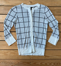 Halogen NWT Women’s Button up cardigan size XSP IN Ivory Cloud Check i2 - £14.71 GBP