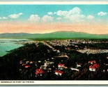 Birds Eye View Port Au Prince Haiti 1921 WB Postcard G13 - £9.27 GBP