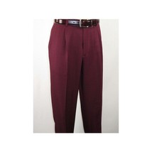 Men 2pc Walking Leisure Suit Short Sleeves By DREAMS 256-06 Solid Burgundy image 2