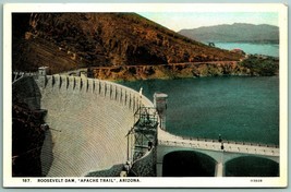 Roosevelt Dam Apache Trail AZ Arizona UNP Unused WB Postcard H12 - £3.24 GBP