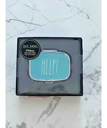 Rae Dunn &quot; Help &quot; Two-Compartment Pillbox Mint / Silver - $95.03 CAD
