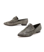 10 CROSBY DEREK LAM Stached Heel FLAT Arty Haircalf ZIP SHOES Pointy ( 7... - $339.16 CAD