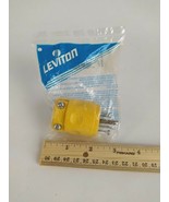 Lot of 4 Leviton 660-515CV 15 Amp Vinyl Connector Grounded 125 Volt, Yellow - $499.51 MXN