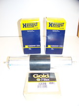 Hengst E202H01 D34 Oil (2), Napa Gold 3228 Fuel Filter Bmw 517B 1991 1992 - 2003 - £32.29 GBP