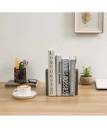 Vintage Gray Slatted Bookends, Set of 2 - $14.80