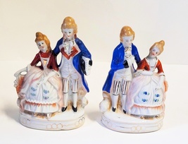 Vintage Pair of Colonial Figurines Japan Red Mark Circa 1950s - £11.95 GBP