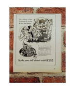 1941 Wine Advisory Board - Make Tall Drinks with Wine - Original Vtg PRI... - $19.79