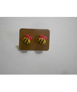 Earrings - Novelty Glitter Stud (new) BUMBLE BEE - £5.36 GBP