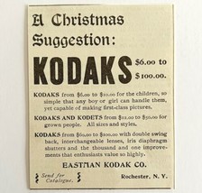 Kodak Camera Christmas 1894 Advertisement Victorian Eastman Kodets ADBN1bb - £9.82 GBP