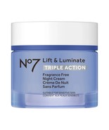 No7 Lift and Luminate Triple Action Fragrance Free Night Cream 1.69oz - $26.94 CAD