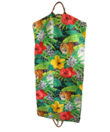 ACCESSORIES UNLIMITED vintage garment bag 1990s Tropical floral USA made jungle