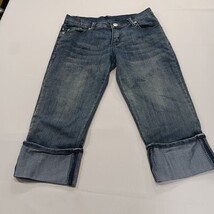 Victoria Beckham Rock & Republic Women's Blue Denim Cropped Jeans Size 28 Crown  image 15