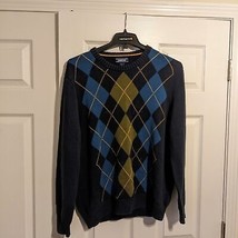 Lands End men&#39;s Argyle size large sweater - $19.79
