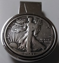 1941 Silver Walking Liberty Half on a Money Clip - $34.95