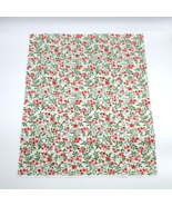 Coral Floral Leaf Fat Quarter Fabric Square 100% Cotton 18&quot; x 21&quot; Minimu... - $9.65