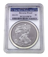 2013-W Argento American Eagle Retromarcia a Prova Di Selezionato PCGS Co... - $191.04