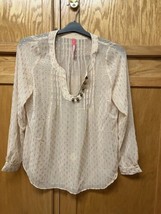 Plenty By Tracy Reese Blouse XS Brown - £10.13 GBP