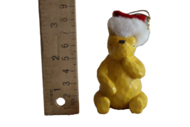 Disney Winnie the Pooh Santa Hat Christmas Ornament MCF Midwest 3.1&quot; Paw... - $10.45