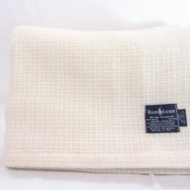 Ralph Lauren Cream Wool 90 x 90 Queen Bed Blanket - RARE - £356.61 GBP