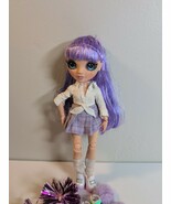 Rainbow High Junior Violet Willow 9&quot; Articulated Fashion Doll Purple Hair - $20.31 CAD