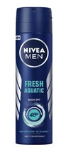 Nivea Men Fresh Aquatic Spray Deodorant 150ml 0% Alcohol Free Shipping - £7.19 GBP