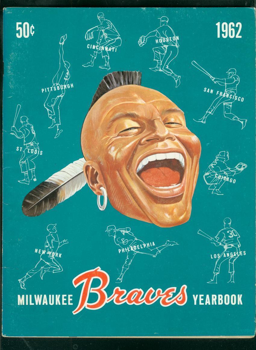 MILWAUKEE BRAVES TEAM YEARBOOK 1962-MLB-BASEBALL--AARON VF - $181.88
