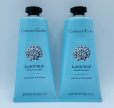 2x Crabtree &amp; Evelyn LA SOURCE Hand Therapy 3.5 oz New Sealed Free Ship - NO BOX - £22.11 GBP