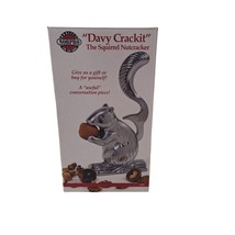 DAVY CRACKIT 5.5&quot; Metal SQUIRREL Nutcracker Cast Aluminum- NEW - Box Damage - $13.67