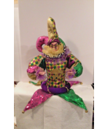 Mardi Gras 18&quot; Jester Table Topper Doll - £31.44 GBP