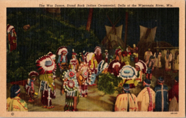 Vtg Postcard, The War Dance, Stand Rock Indian Ceremonial, Wisconsin Dells - £5.31 GBP